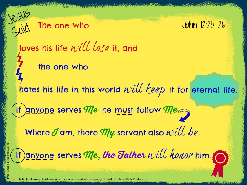 John12: 25-26