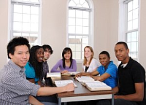 group at table