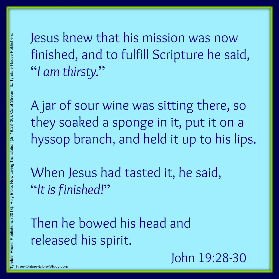 John 19:28-30