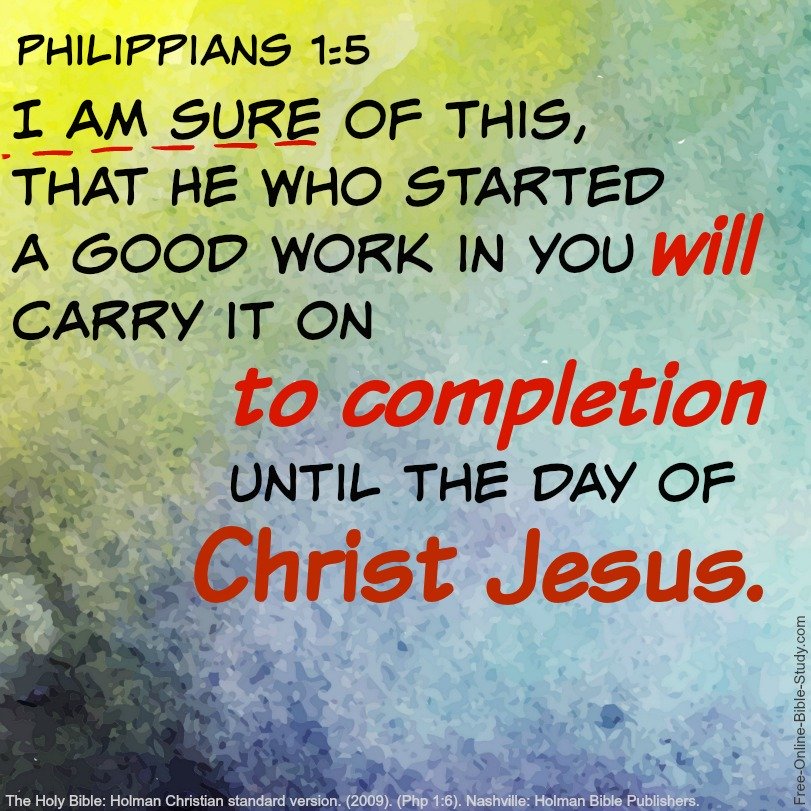 Philippians 1:5